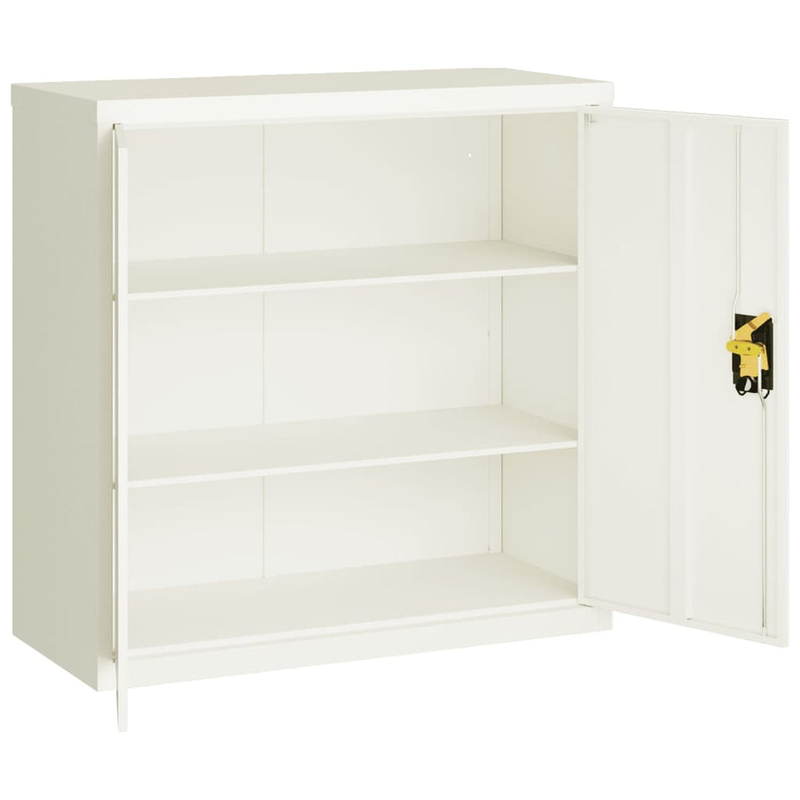 Archiefkast Staal 90 x 40 x 130 cm Wit