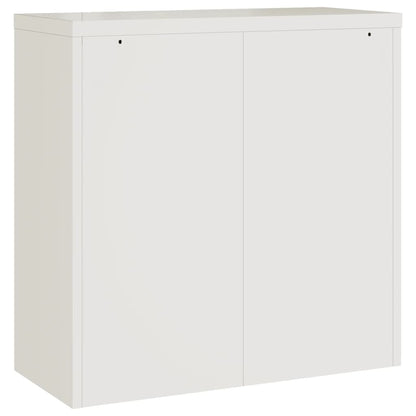 Archiefkast Staal 90 x 40 x 130 cm Wit