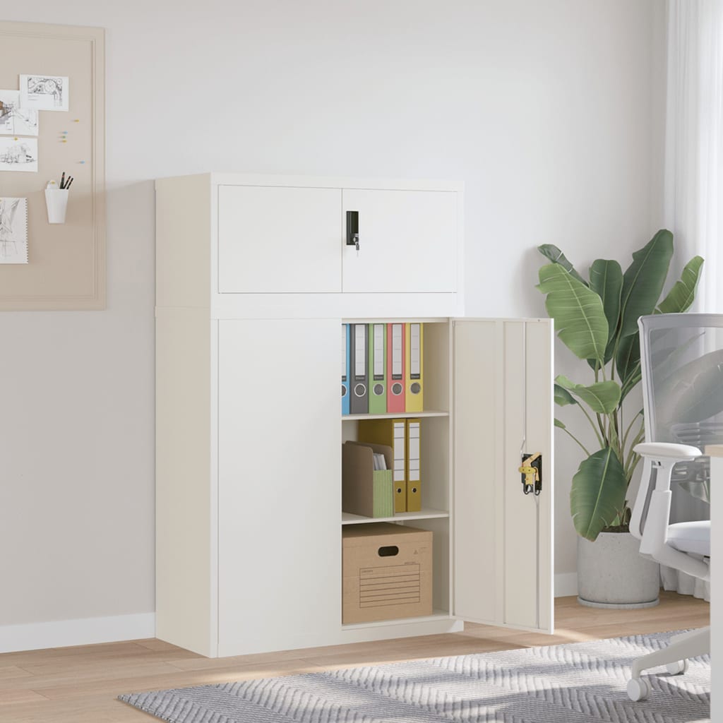 Archiefkast Staal 90 x 40 x 145 cm Wit