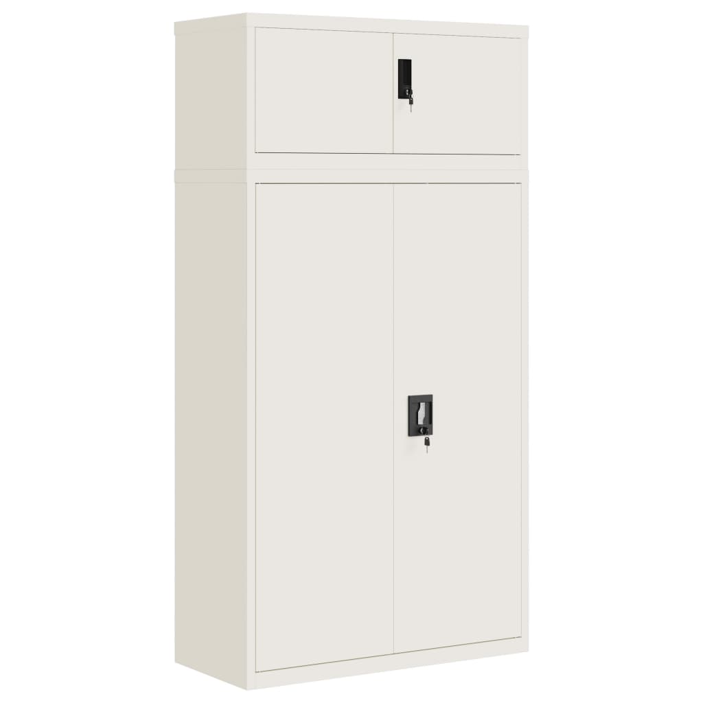 Archiefkast 90x40x180 cm staal wit
