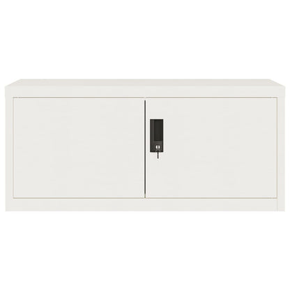 Archiefkast 90x40x180 cm staal wit