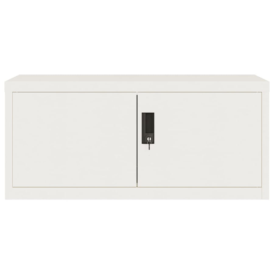 Archiefkast 90x40x180 cm staal wit