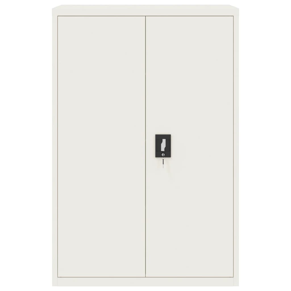 Archiefkast 90x40x180 cm staal wit
