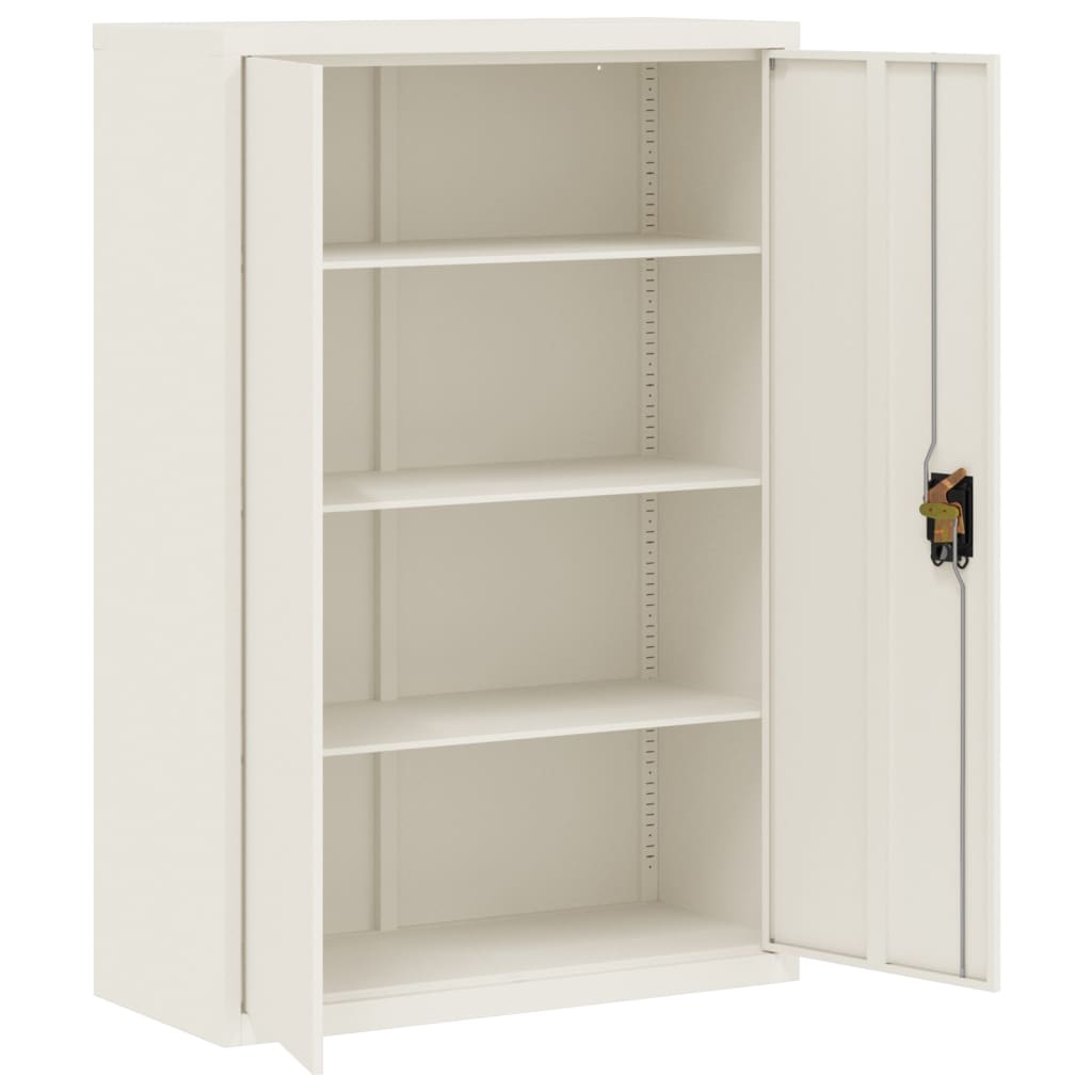 Archiefkast 90x40x180 cm staal wit