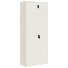 Archiefkast 90x40x220 cm staal wit