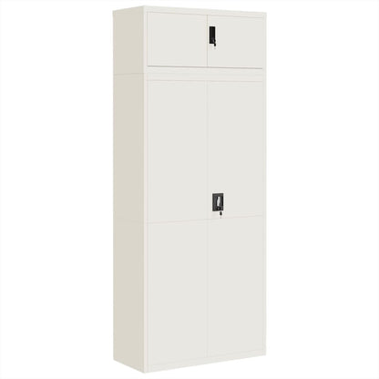 Archiefkast 90x40x220 cm staal wit