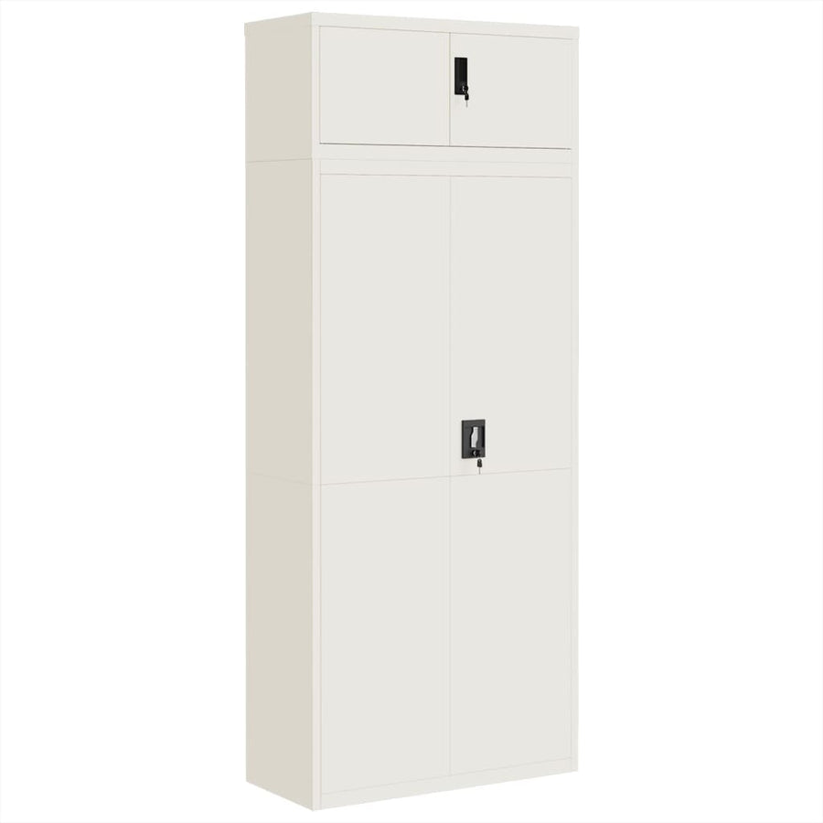 Archiefkast 90x40x220 cm staal wit