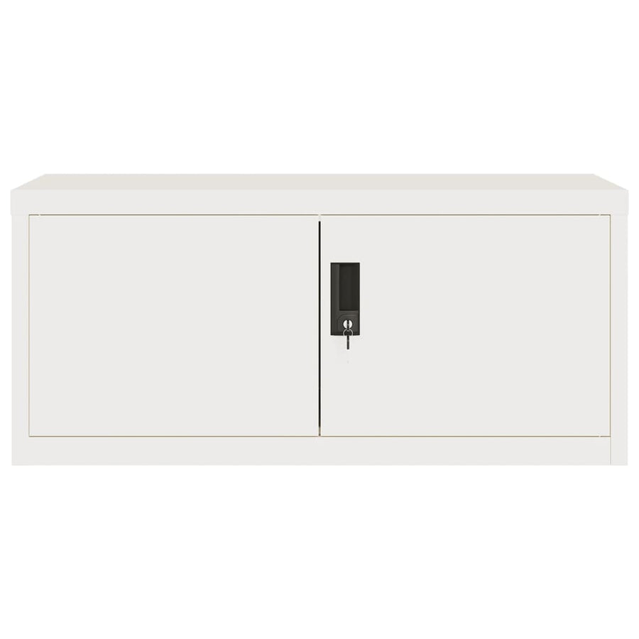 Archiefkast 90x40x220 cm staal wit