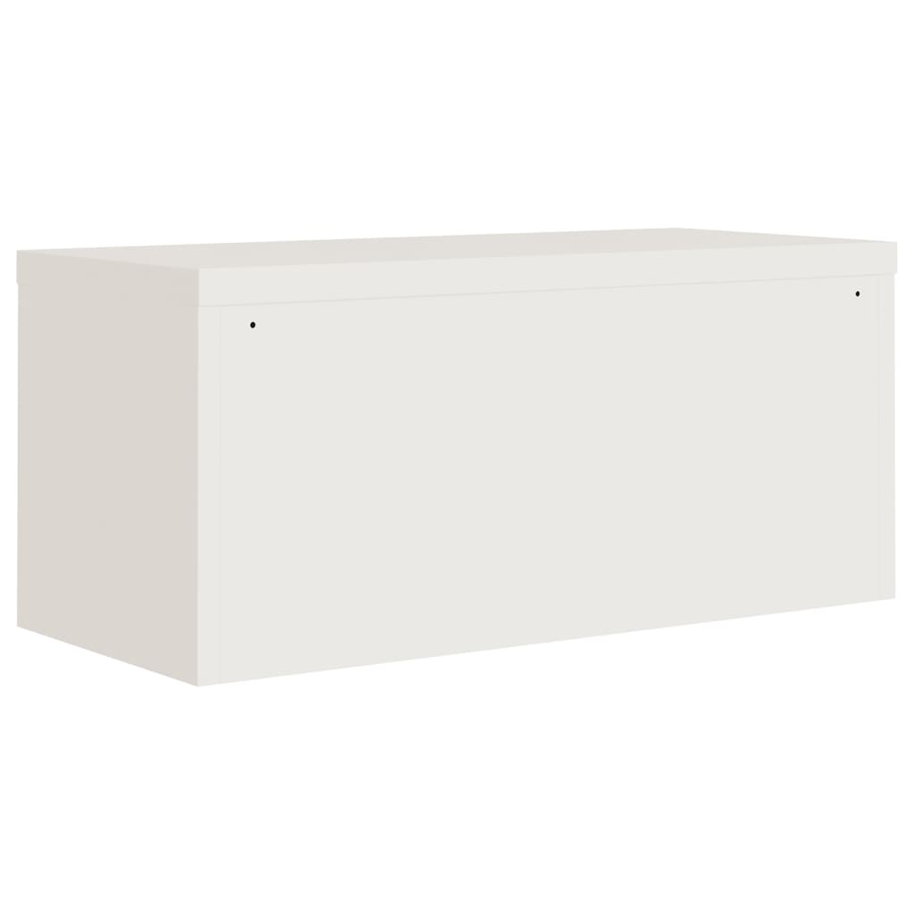 Archiefkast 90x40x220 cm staal wit