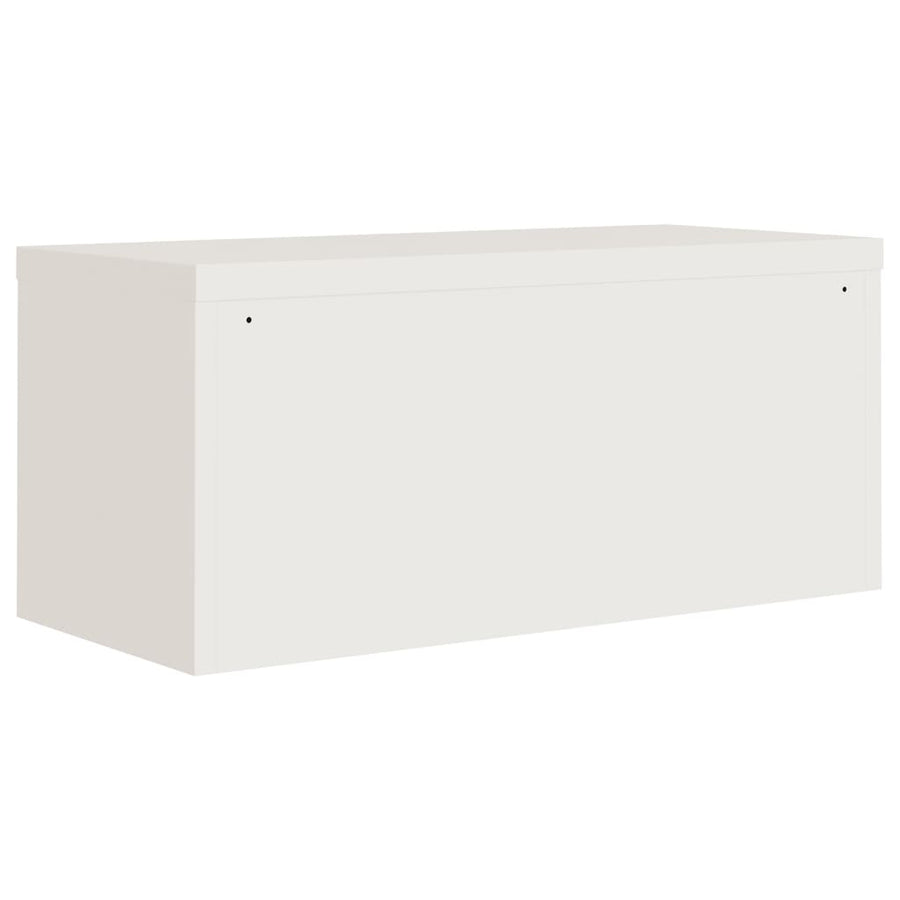 Archiefkast 90x40x220 cm staal wit