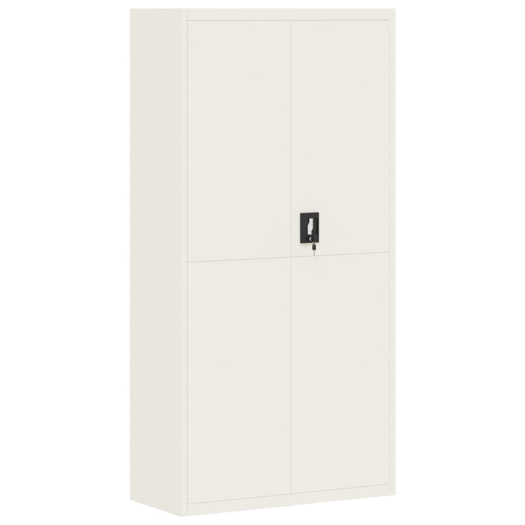 Archiefkast 90x40x220 cm staal wit
