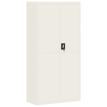 Archiefkast 90x40x220 cm staal wit