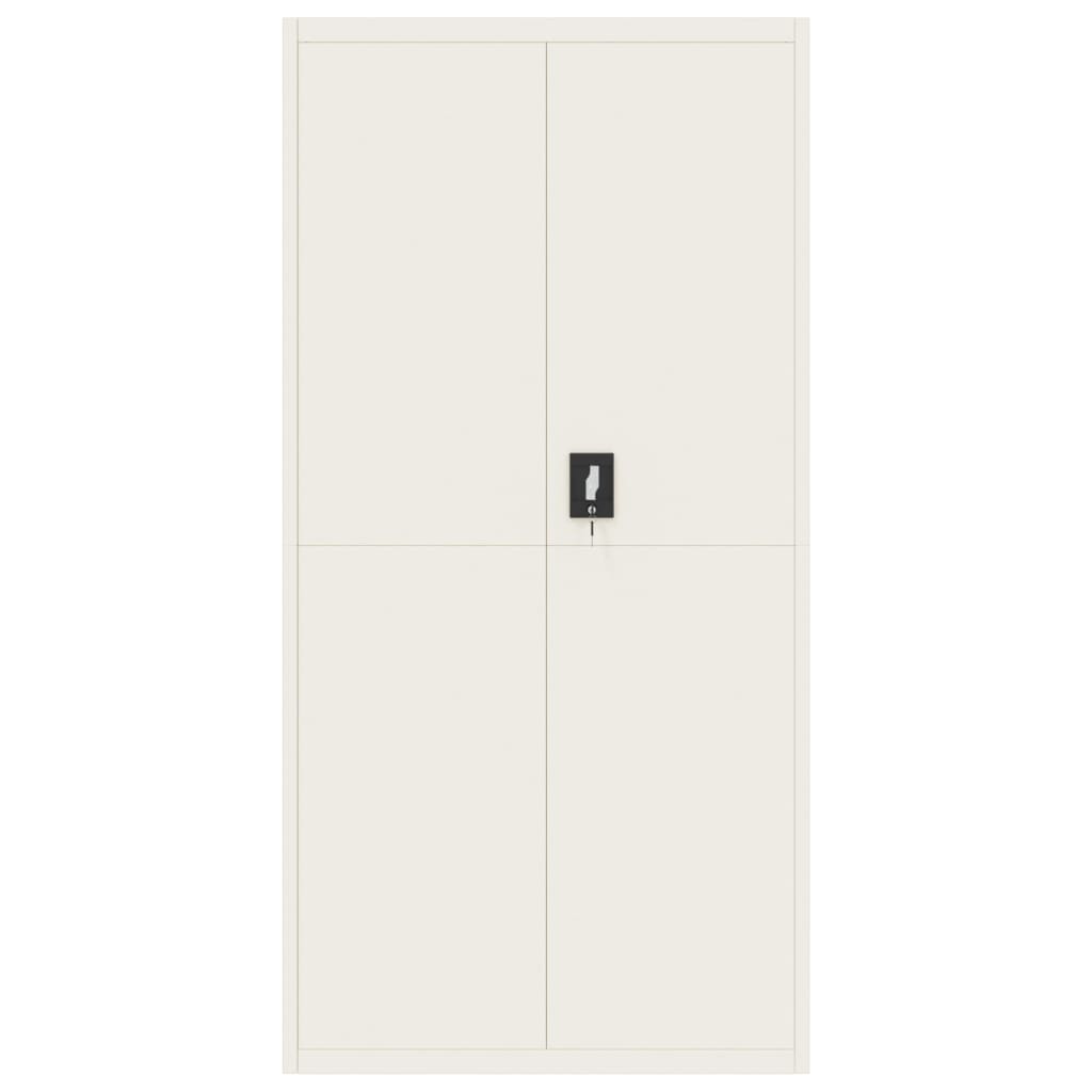 Archiefkast 90x40x220 cm staal wit