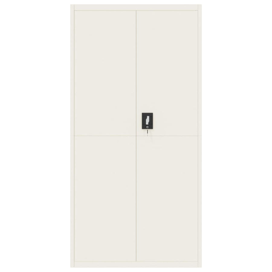Archiefkast 90x40x220 cm staal wit
