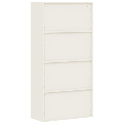 Archiefkast 90x40x220 cm staal wit