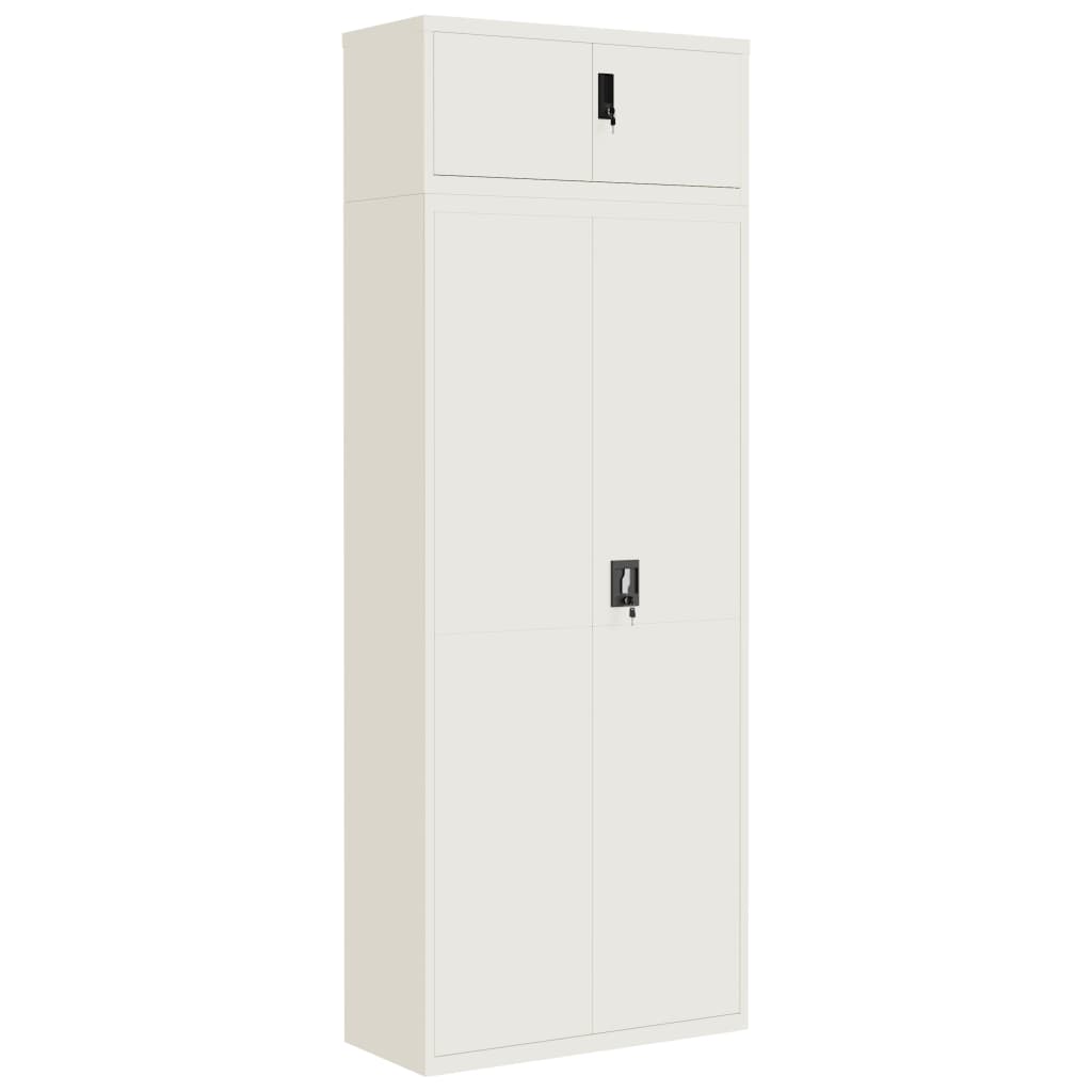 Archiefkast Staal 90 x 40 x 240 cm Wit