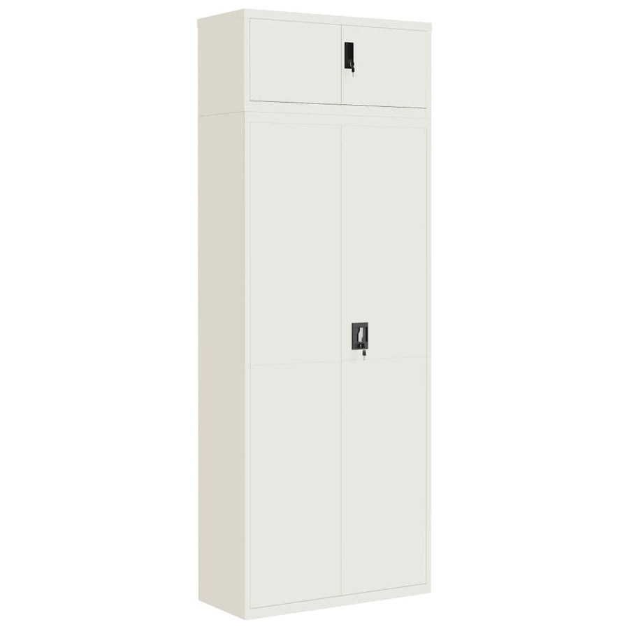 Archiefkast Staal 90 x 40 x 240 cm Wit