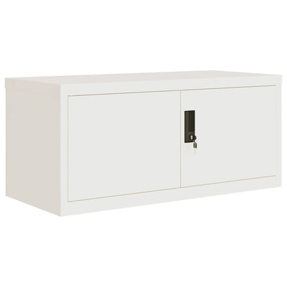 Archiefkast Staal 90 x 40 x 240 cm Wit
