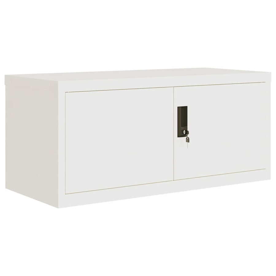 Archiefkast Staal 90 x 40 x 240 cm Wit