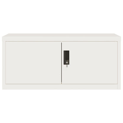 Archiefkast Staal 90 x 40 x 240 cm Wit