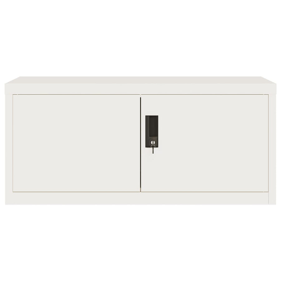 Archiefkast Staal 90 x 40 x 240 cm Wit