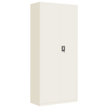 Archiefkast Staal 90 x 40 x 240 cm Wit