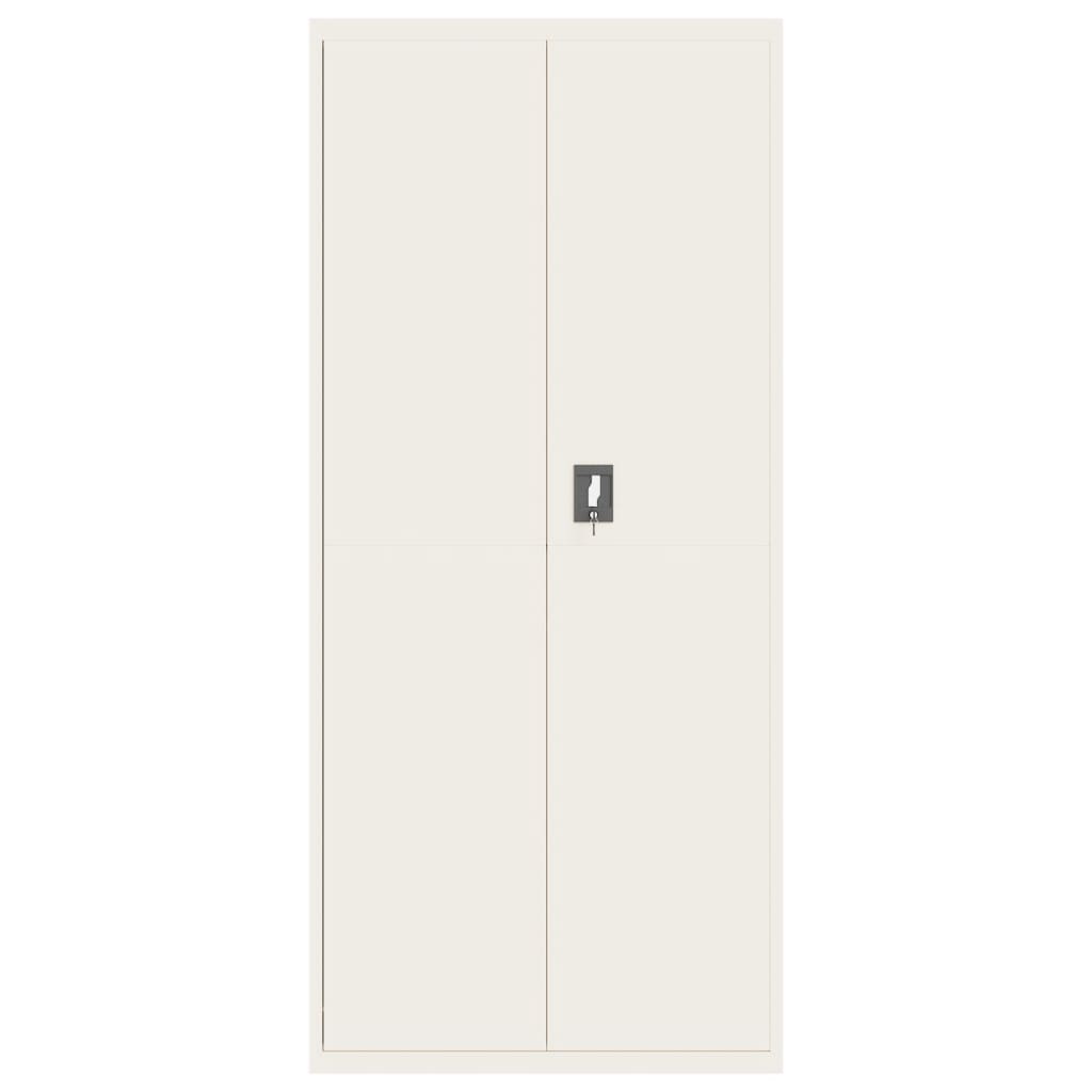 Archiefkast Staal 90 x 40 x 240 cm Wit