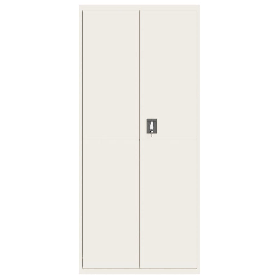 Archiefkast Staal 90 x 40 x 240 cm Wit
