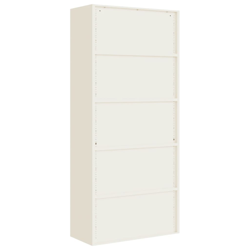 Archiefkast Staal 90 x 40 x 240 cm Wit