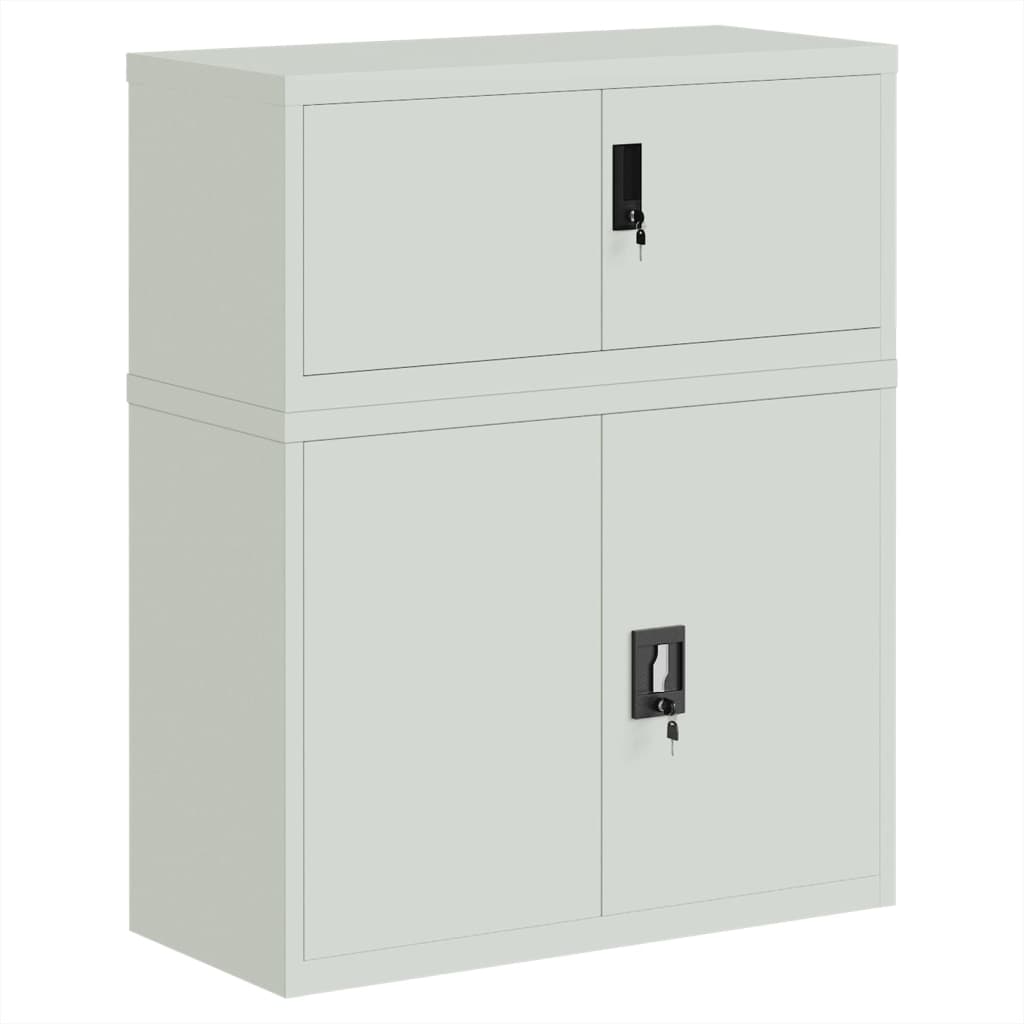 Archiefkast 90X40X110 Cm Staal Lichtgrijs