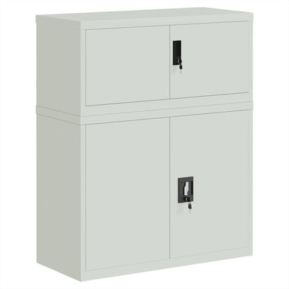 Archiefkast 90X40X110 Cm Staal Lichtgrijs
