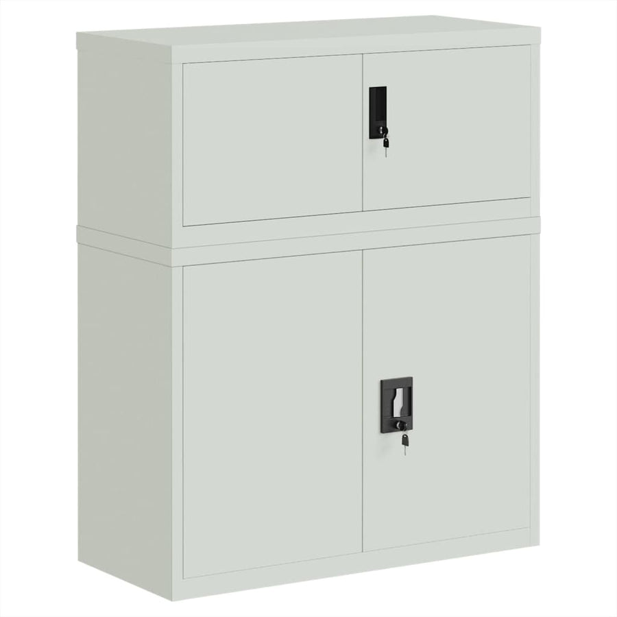 Archiefkast 90X40X110 Cm Staal Lichtgrijs
