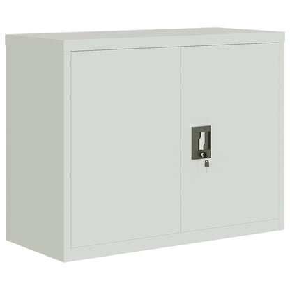 Archiefkast 90X40X110 Cm Staal Lichtgrijs
