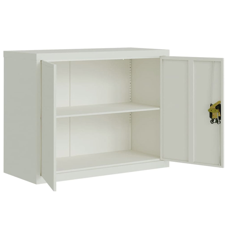 Archiefkast 90X40X110 Cm Staal Lichtgrijs