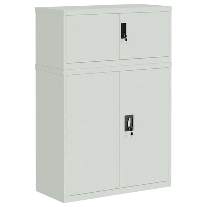 Archiefkast 90X40X130 Cm Staal Lichtgrijs 90 x 40 x 130 cm