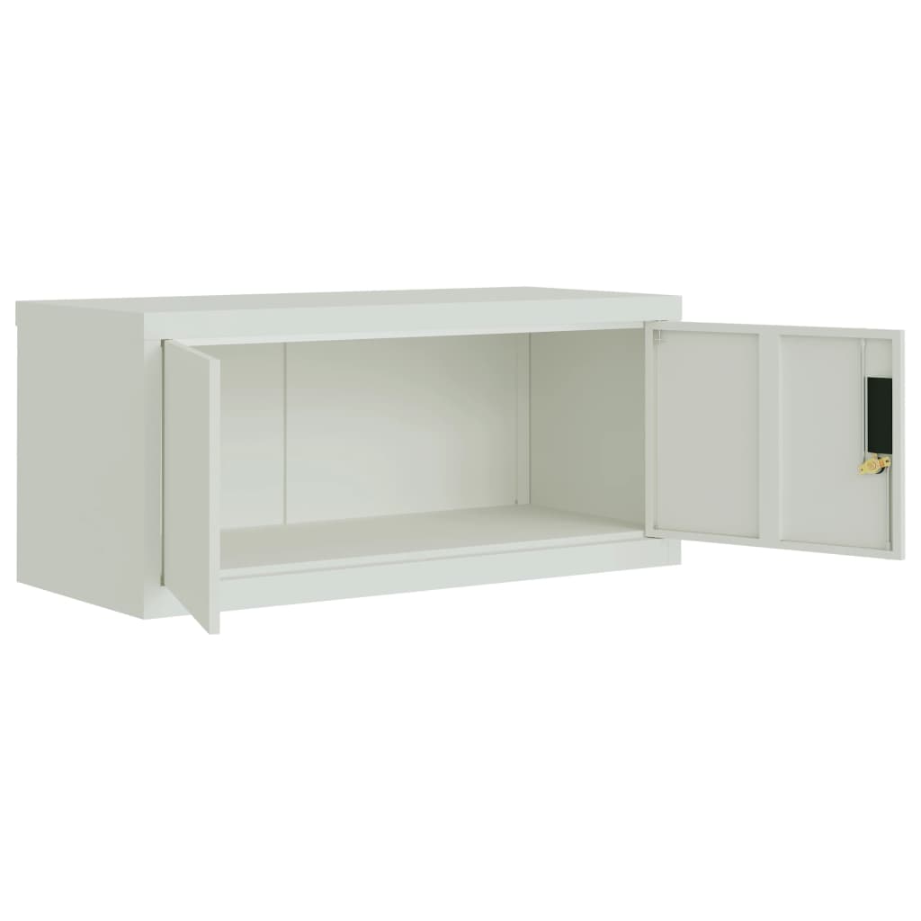 Archiefkast 90X40X130 Cm Staal Lichtgrijs 90 x 40 x 130 cm