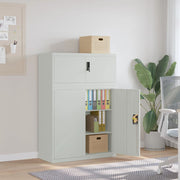 Filing cabinet 90x40x130 cm steel light grey