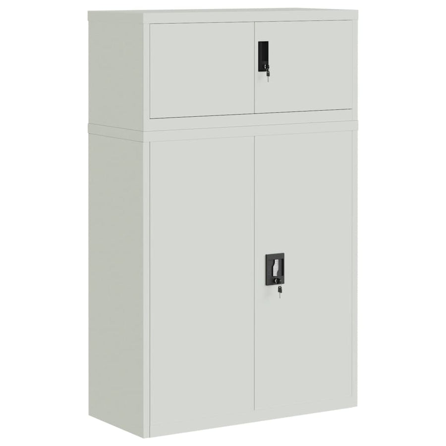 Archiefkast 90X40X145 Cm Staal Lichtgrijs