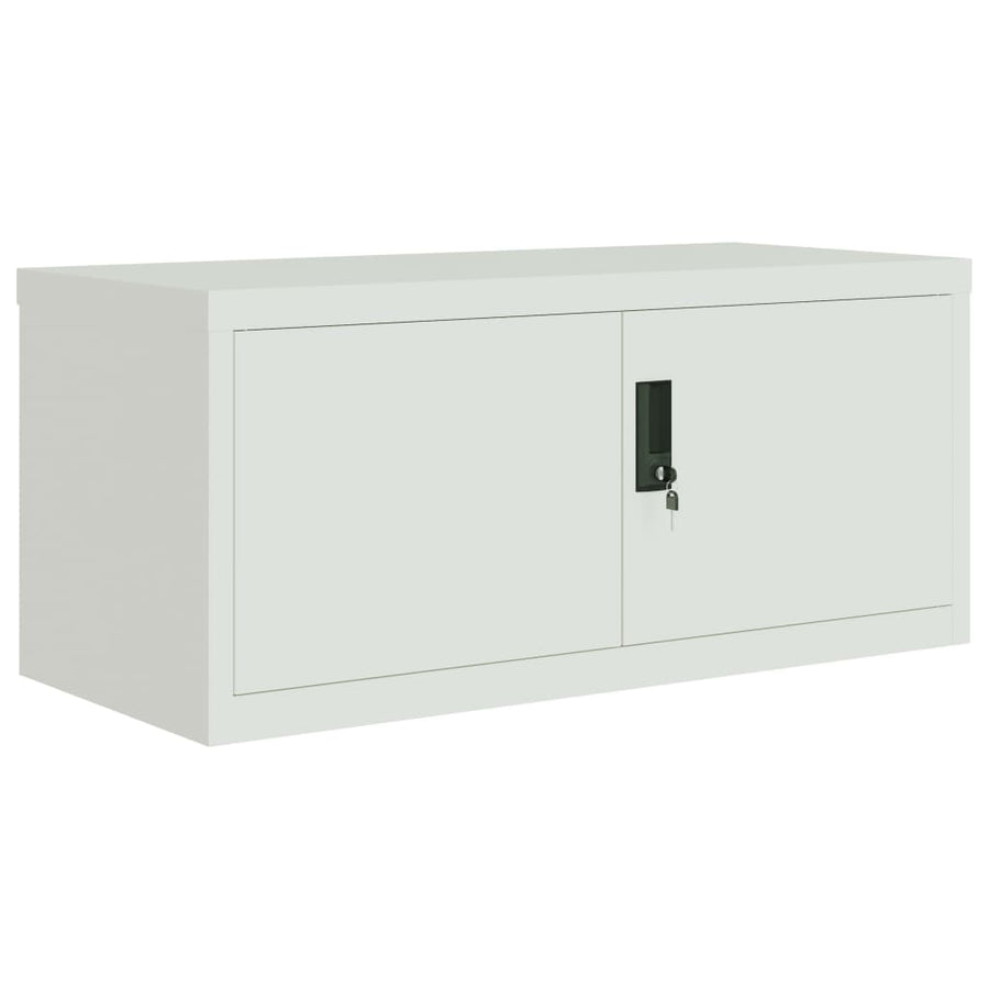 Archiefkast 90X40X145 Cm Staal Lichtgrijs