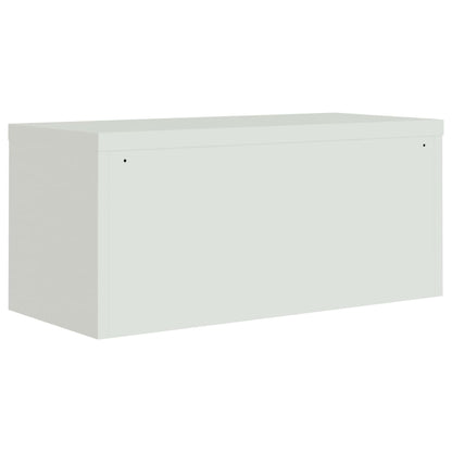 Archiefkast 90X40X145 Cm Staal Lichtgrijs