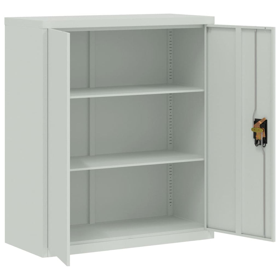 Archiefkast 90X40X145 Cm Staal Lichtgrijs