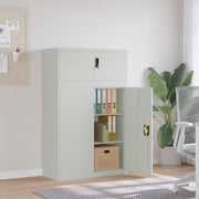 Archiefkast 90x40x145 cm staal lichtgrijs afsluitbaar