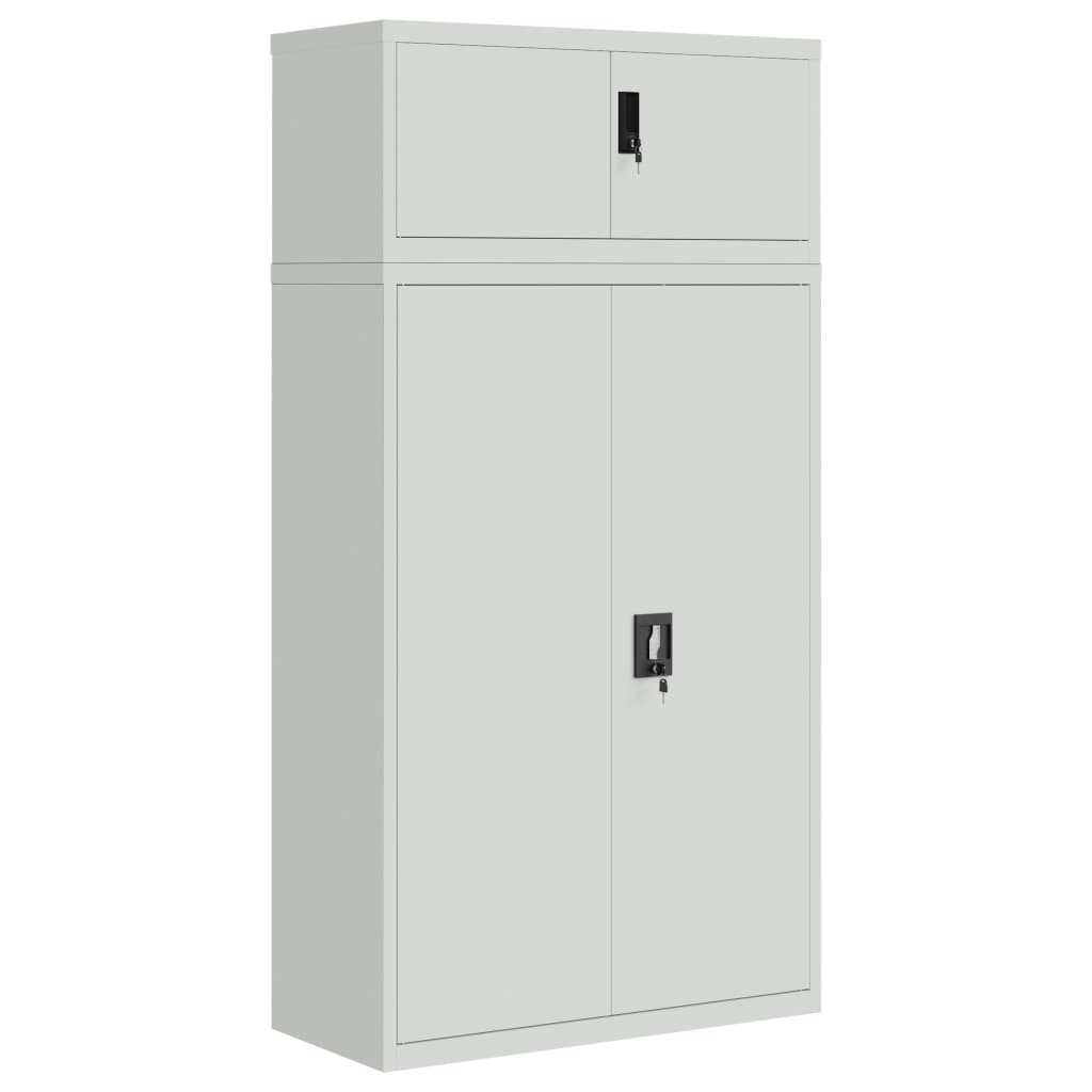 Archiefkast 90X40X180 Cm Staal Lichtgrijs 90 x 40 x 180 cm