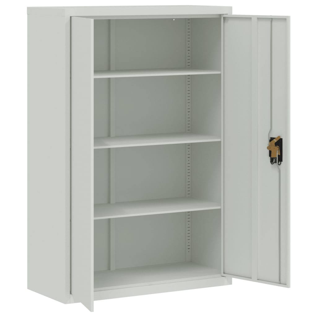 Archiefkast 90X40X180 Cm Staal Lichtgrijs 90 x 40 x 180 cm