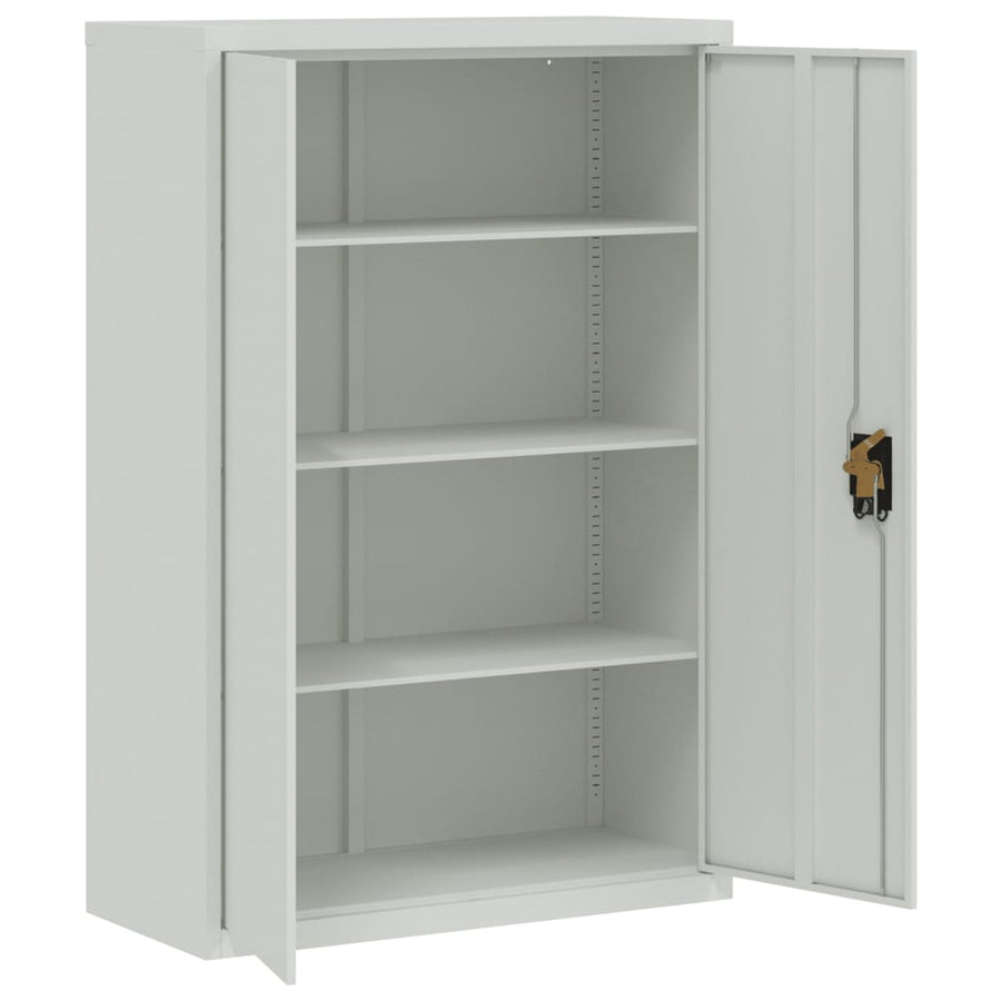Archiefkast 90X40X180 Cm Staal Lichtgrijs 90 x 40 x 180 cm