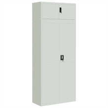 Archiefkast 90X40X220 Cm Staal Lichtgrijs