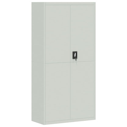Archiefkast 90X40X220 Cm Staal Lichtgrijs