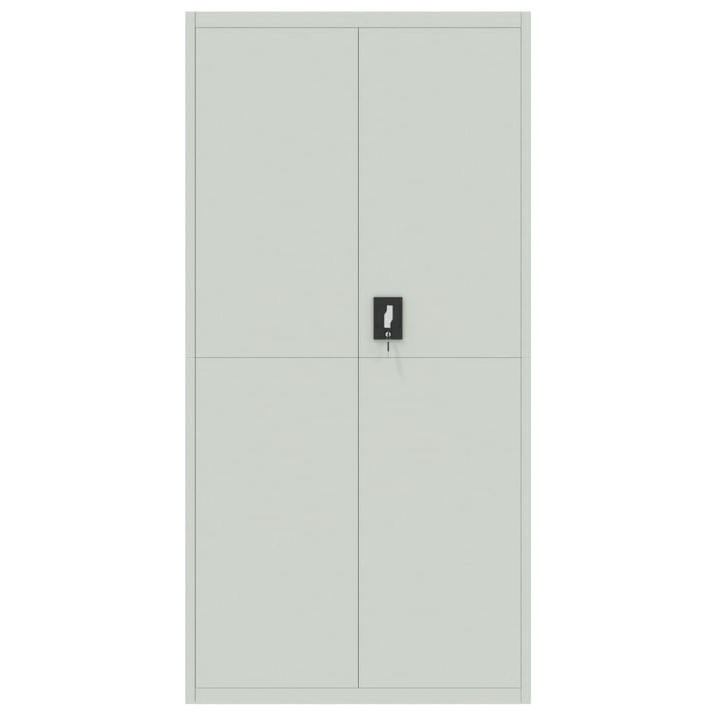 Archiefkast 90X40X220 Cm Staal Lichtgrijs