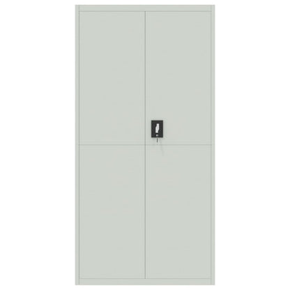 Archiefkast 90X40X220 Cm Staal Lichtgrijs