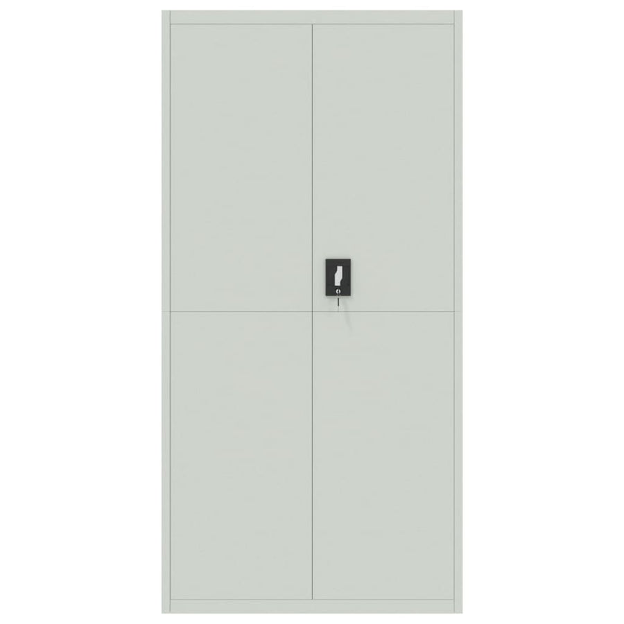 Archiefkast 90X40X220 Cm Staal Lichtgrijs